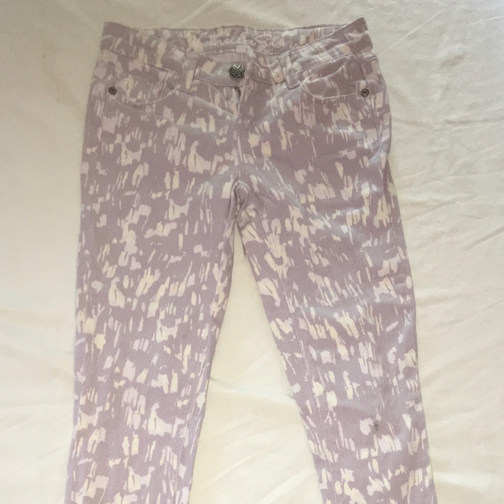 Vanilla Star Purple and White Pattern Pants